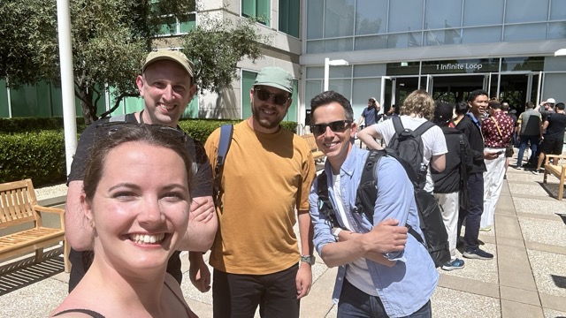 Me and some app developers ready for the pre-WWDC party